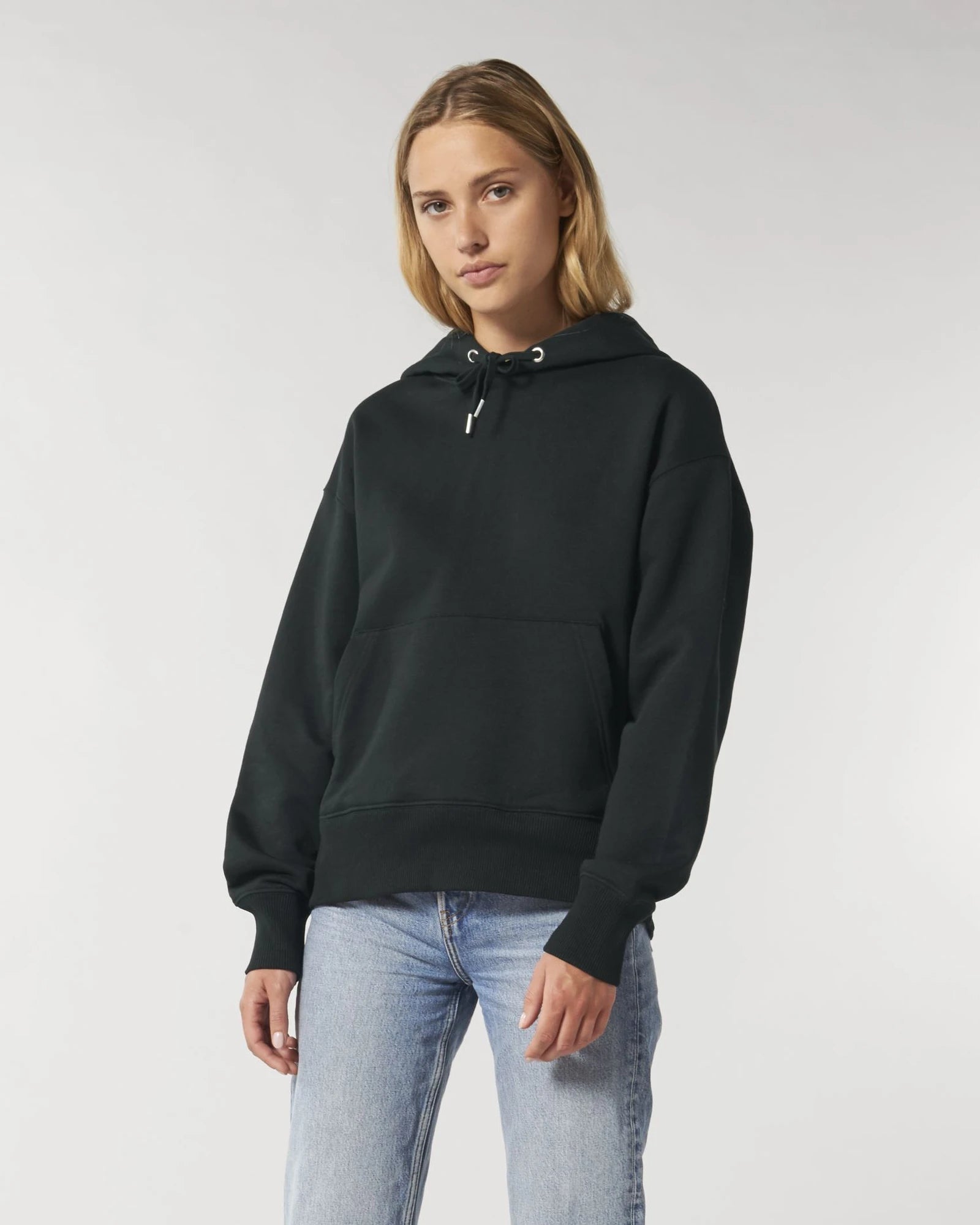 Sweat à capuche unisexe coton bio Stanley/Stella Slammer à personnaliser - Black